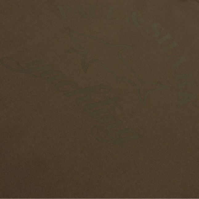 Mens Khaki Tonal Logo Custom Fit S/s T Shirt