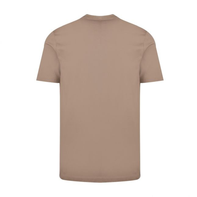 Mens Beige Small Logo Custom Fit S/s T Shirt