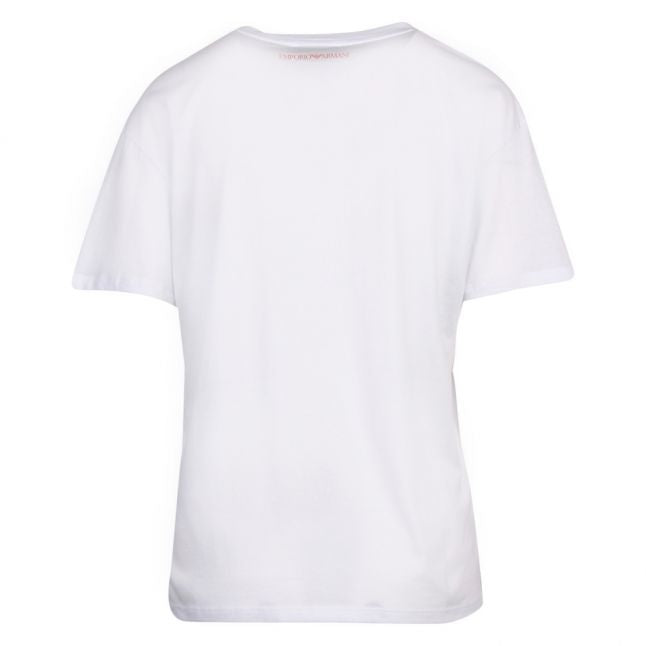 Womens White Large Logo S/s T Shirt