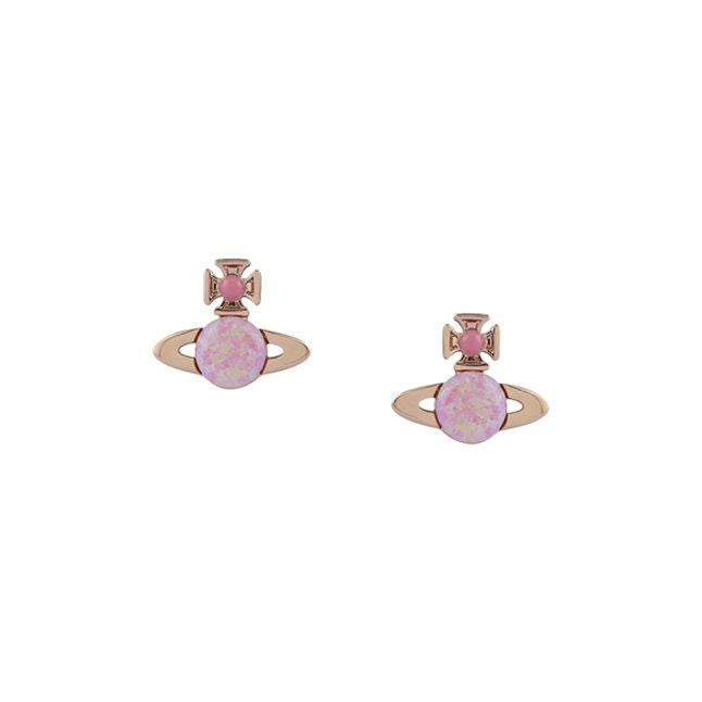 Womens Pink Gold/Pink Isabelitta Bas Relief Earrings