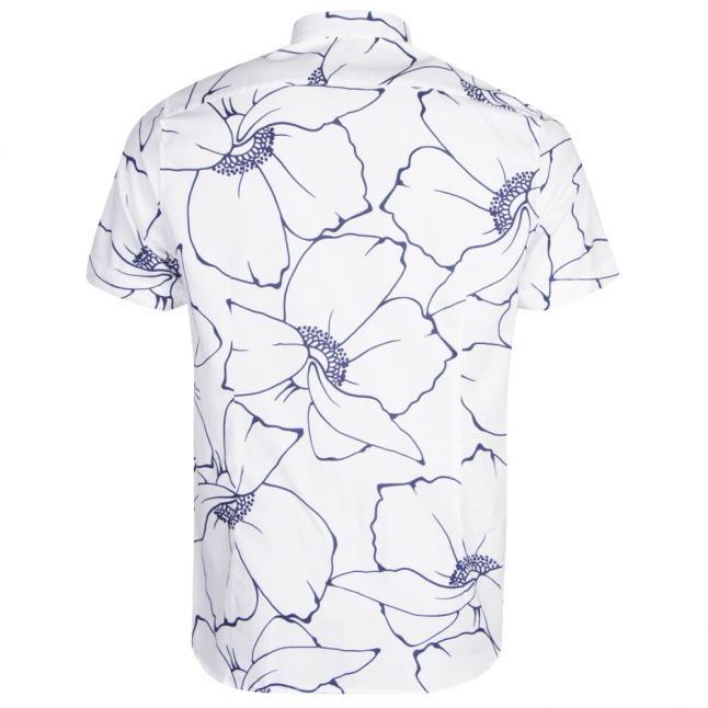 Mens White  Andle Linear S/s Shirt