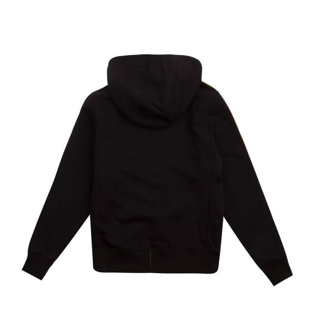 Boys Black Aldrin Hooded Zip Through Sweat Top