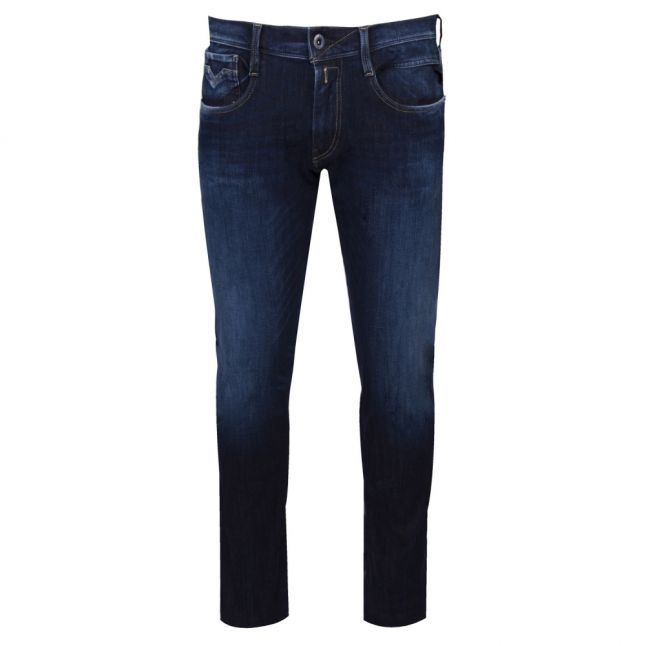 Mens Blue Anbass Hyperflex+ Slim Fit Jeans