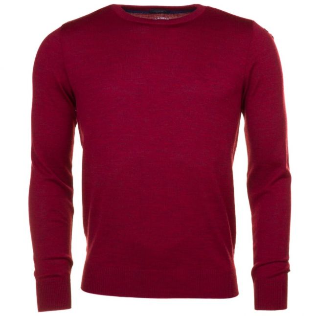 Paul & Shark Mens Red Shark Fit Jumper