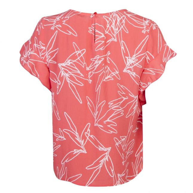 Womens Spiced Coral Vimimira Print Top