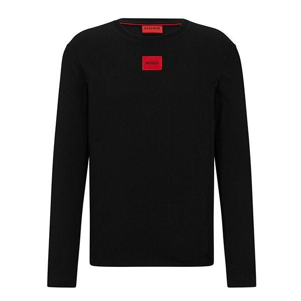 Mens Black Diragolo L/s T Shirt