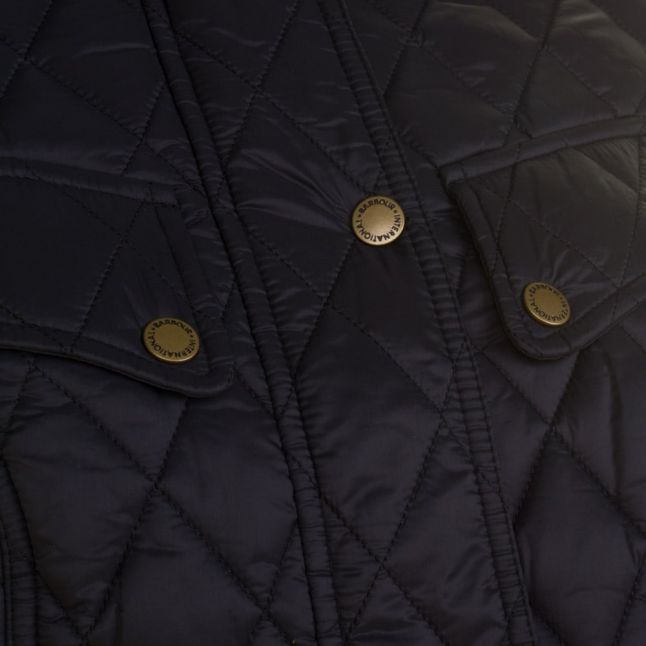 Womens Black Caster Quilted Jacket