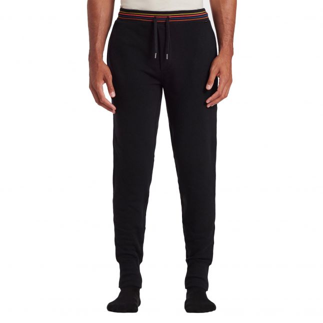 Mens Black Artist Rib Lounge Pants