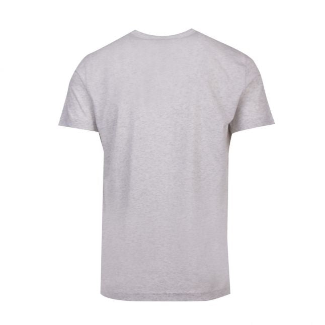 Athleisure Mens Light Grey Tee Curved S/s T Shirt