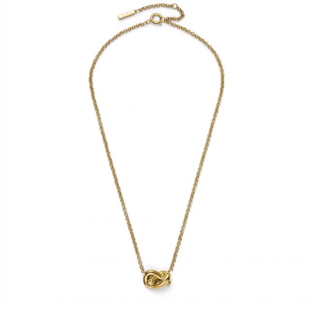 Gold Lovers Knot Necklace