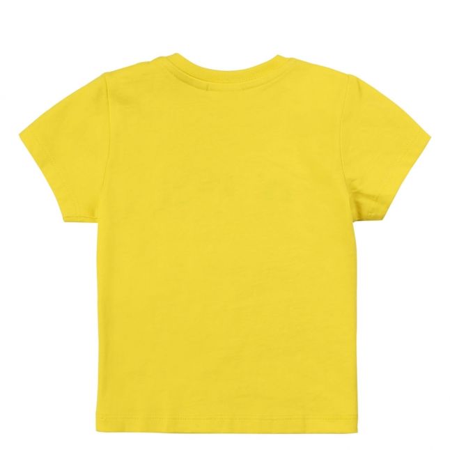 Toddler Pollen Yellow Colour Big Logo S/s T Shirt