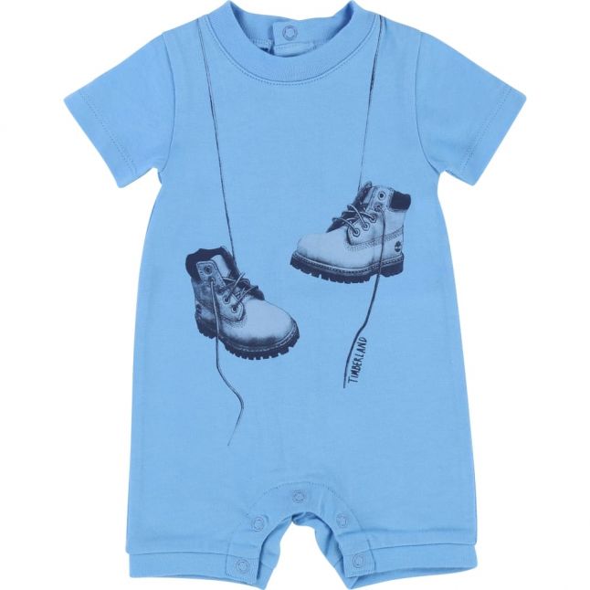 Baby Blue Boots Romper