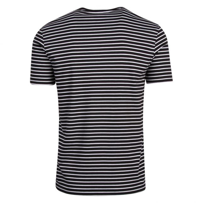 Mens Navy Eagle Stripe S/s T Shirt