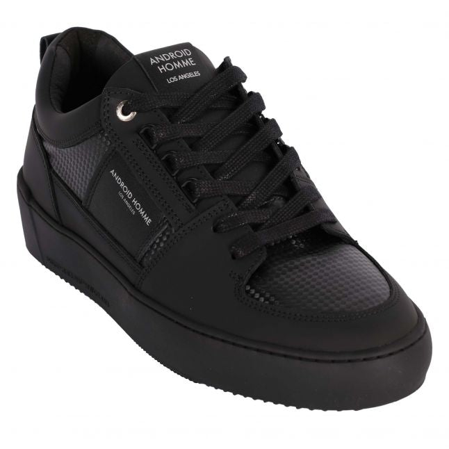 Mens Black Kevlar Point Dume Low Trainers