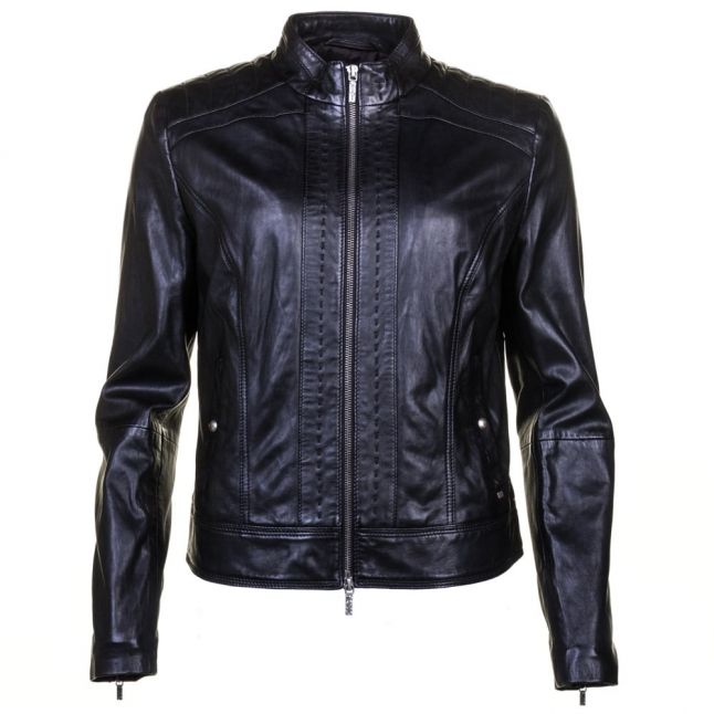 Womens Black Janabelle Leather Jacket