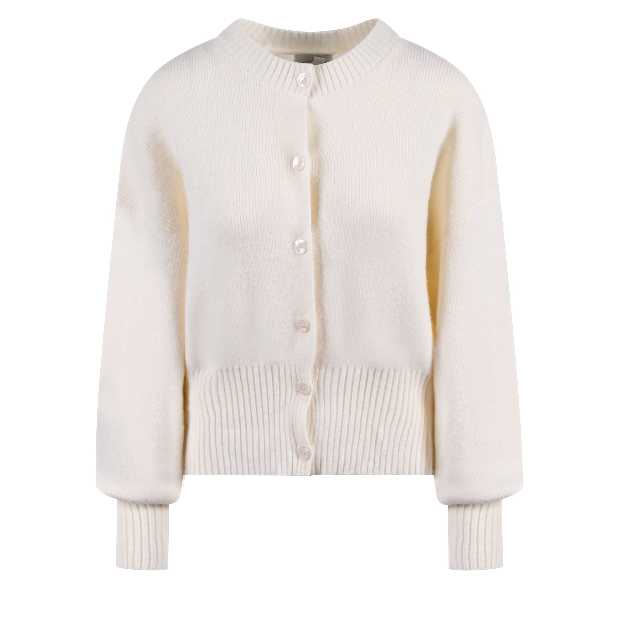 Womens	Cream Etta Knit Co-ord Bomber Jacket