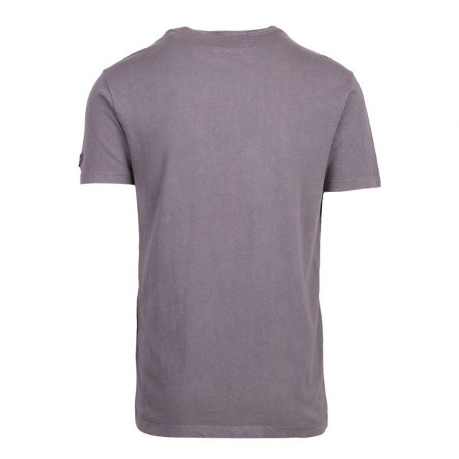 Mens Smoke Grey Centre Logo S/s T Shirt