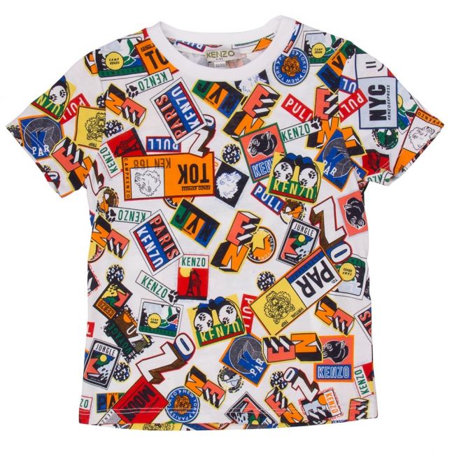 Boys White Bolbi S/s Tee Shirt