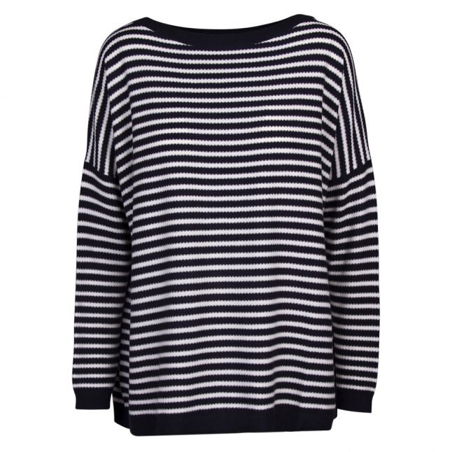 Casual Womens Navy Ivitta Stripe Knit Jumper