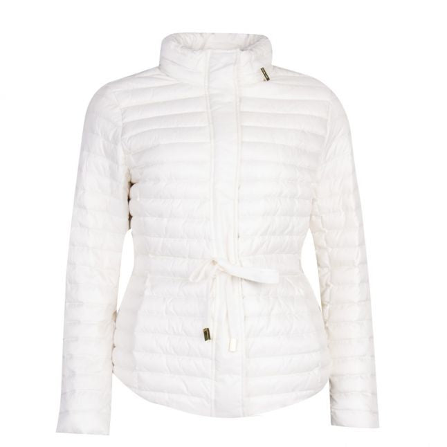 Womens Bone Belted Puffer Jacket