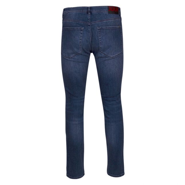 Mens Dark Blue Wash 734 Skinny Fit Jeans