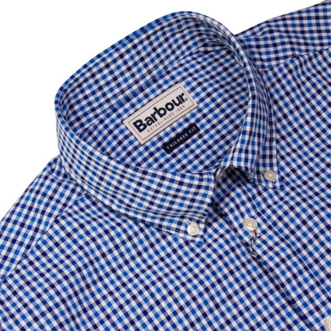 Lifestyle Mens Blue Newton Check S/s Shirt