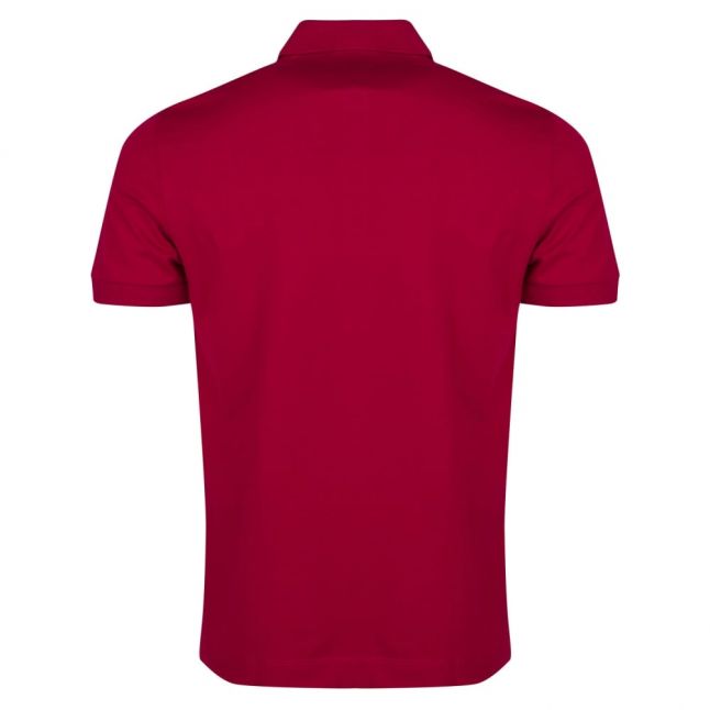 Mens Bordeaux Stretch Pique Regular Fit S/s Polo Shirt