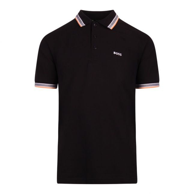 Mens Black Paddy S/s Polo Shirt