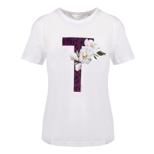 Womens White Delilai Wilderness Logo S/s T Shirt