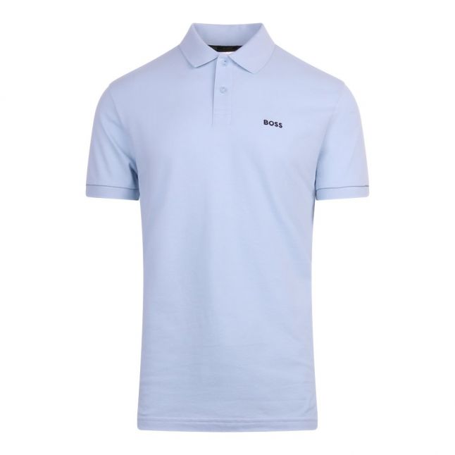 Mens Light/Pastel Blue Piro S/s Polo Shirt