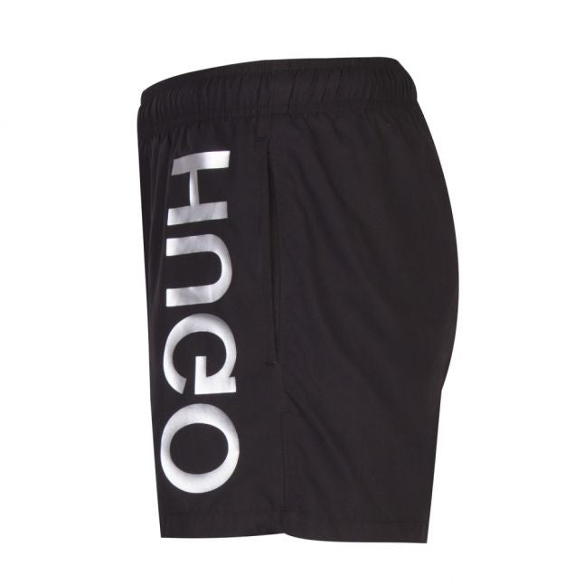 Mens Black Saba Branded Swim Shorts