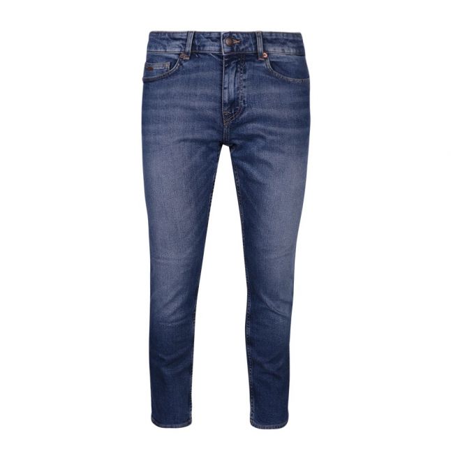 Mens BOSS Medium Blue Delaware Slim Jeans