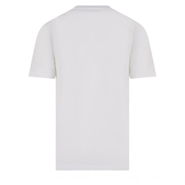 Mens White Tee 1 Line S/s T Shirt