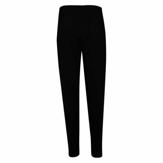 Womens Black Taped Logo Sweat Pants