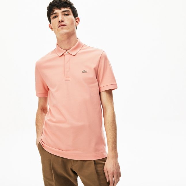 Lacoste Mens Elf Pink Paris Stretch Regular Fit S/s Polo Shirt