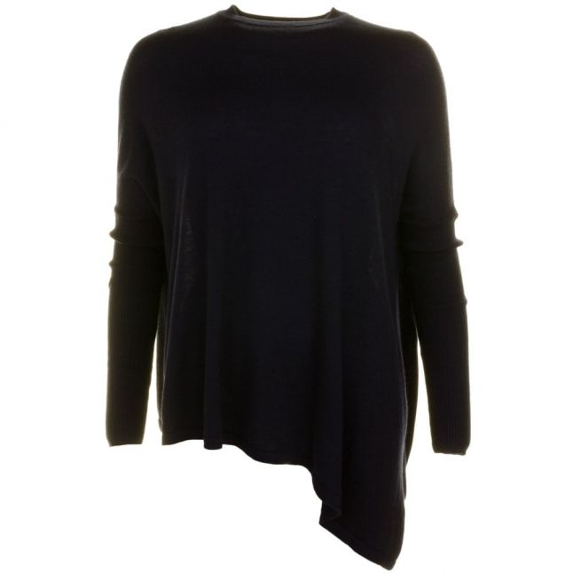 Womens Navy Fraisie Asymmetric Jumper