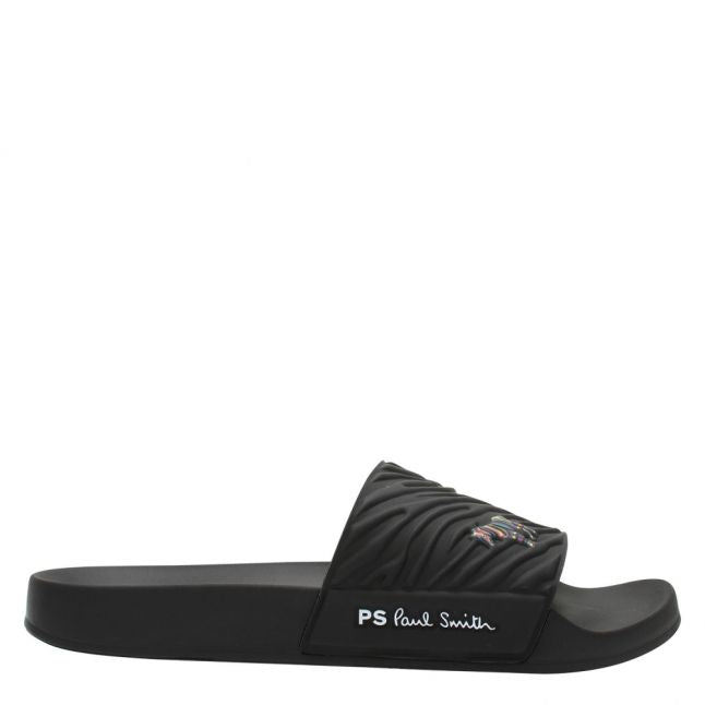 Mens Black Summit Zebra Slides