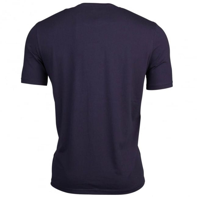 Mens Dark Blue Block Logo S/s T Shirt