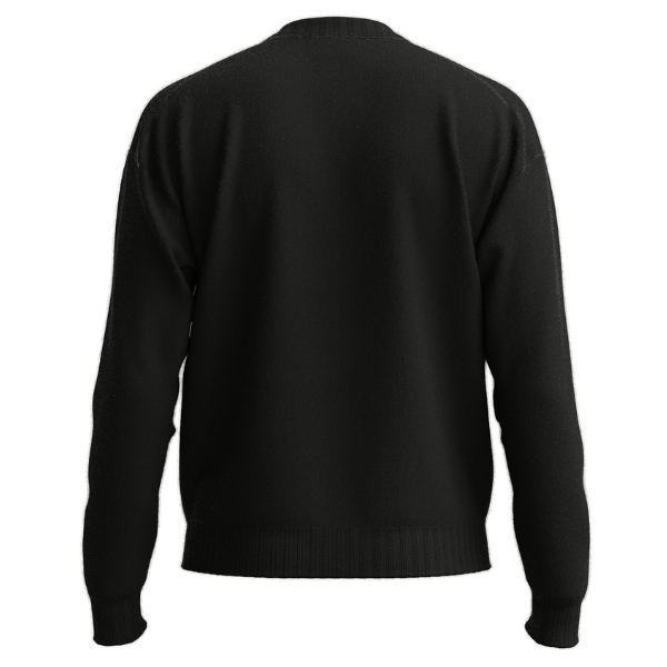 Mens Black San Cassio-L Crew Knit