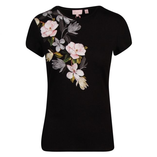 Womens Black Torina Opal Fitted S/s T Shirt