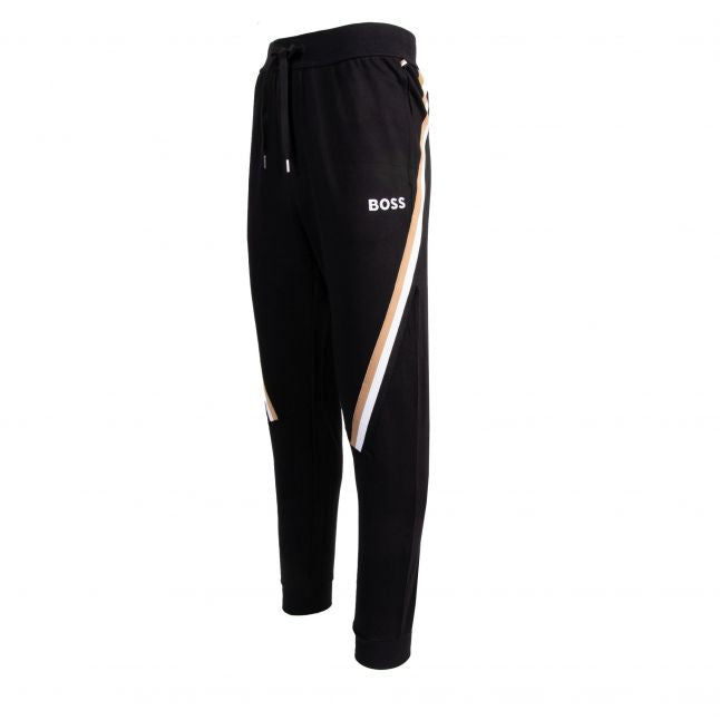 Mens Black Iconic Lounge Tracksuit