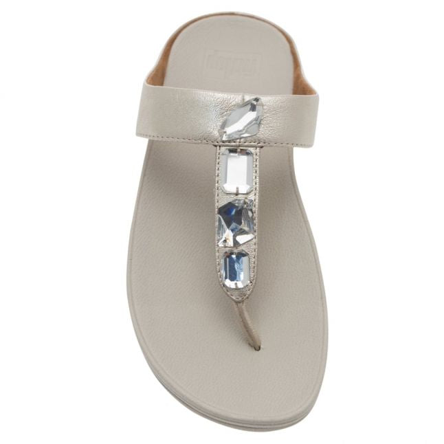 Womens Silver Roka™ Toe-Thong Sandals