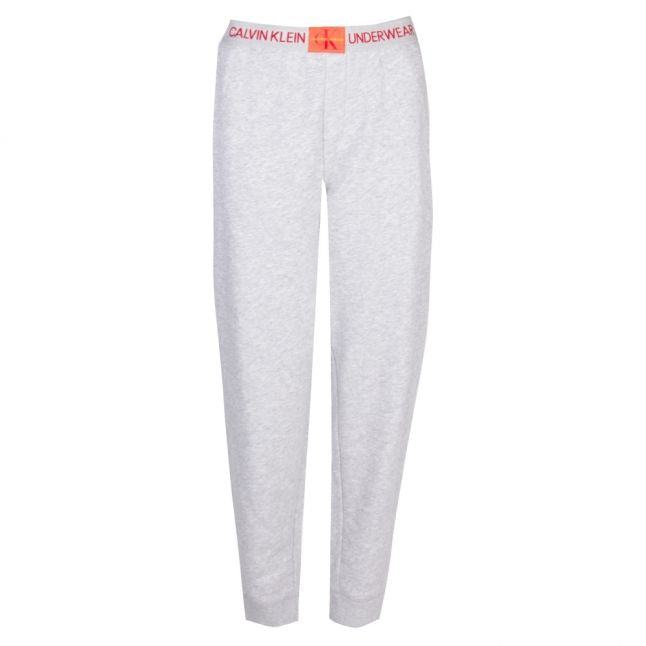 Grey Heather Casual Logo Band Joggers