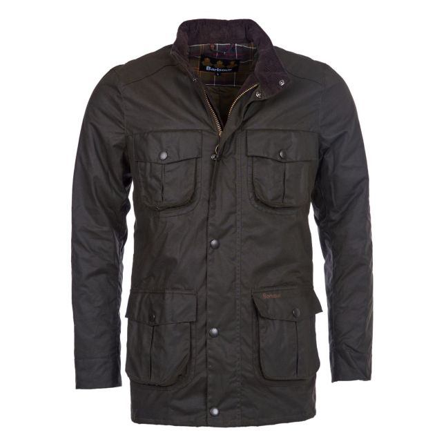 Mens Olive Corbridge Waxed Jacket