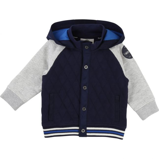 Boys Navy Hooded Sweat Top