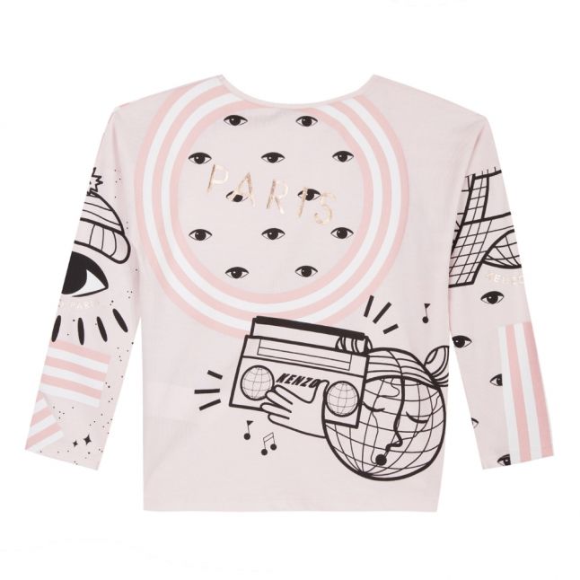 Girls Light Pink Cosmic Eloa L/s T Shirt