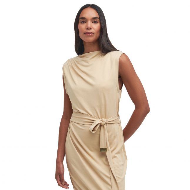 Womens Beige Courtney Midi Dress