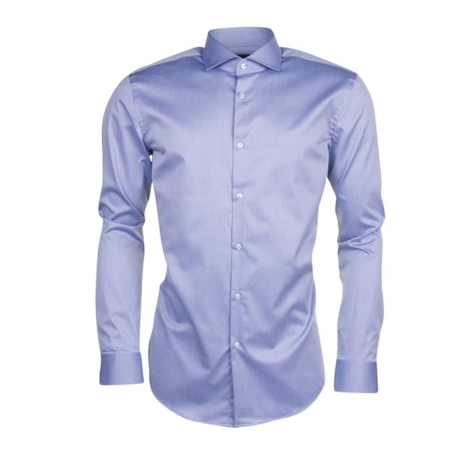 Mens Open Blue C-Jason Slim Fit L/s Shirt