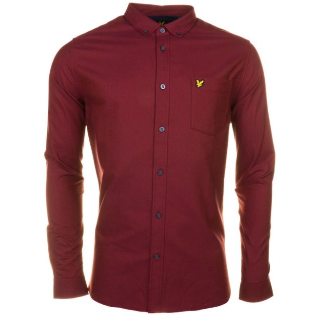 Mens Claret Jug Oxford L/s Shirt