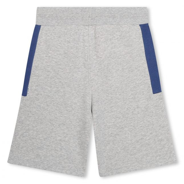 Boys Grey Panel Sweat Shorts